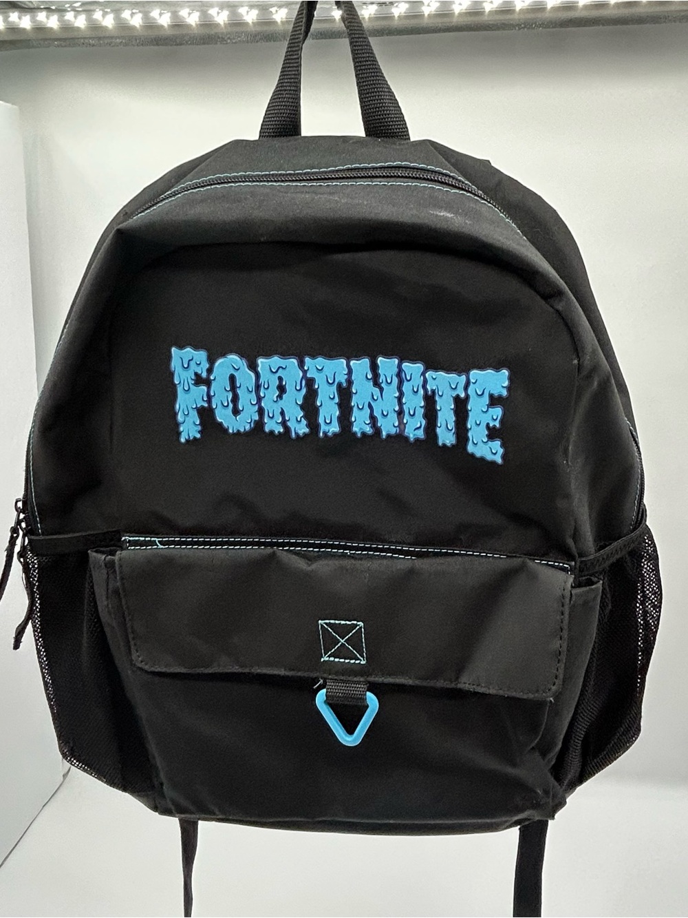 Fortnite The Ramp Black18” Unisex Backpack with Blue Logo and Llama on the back